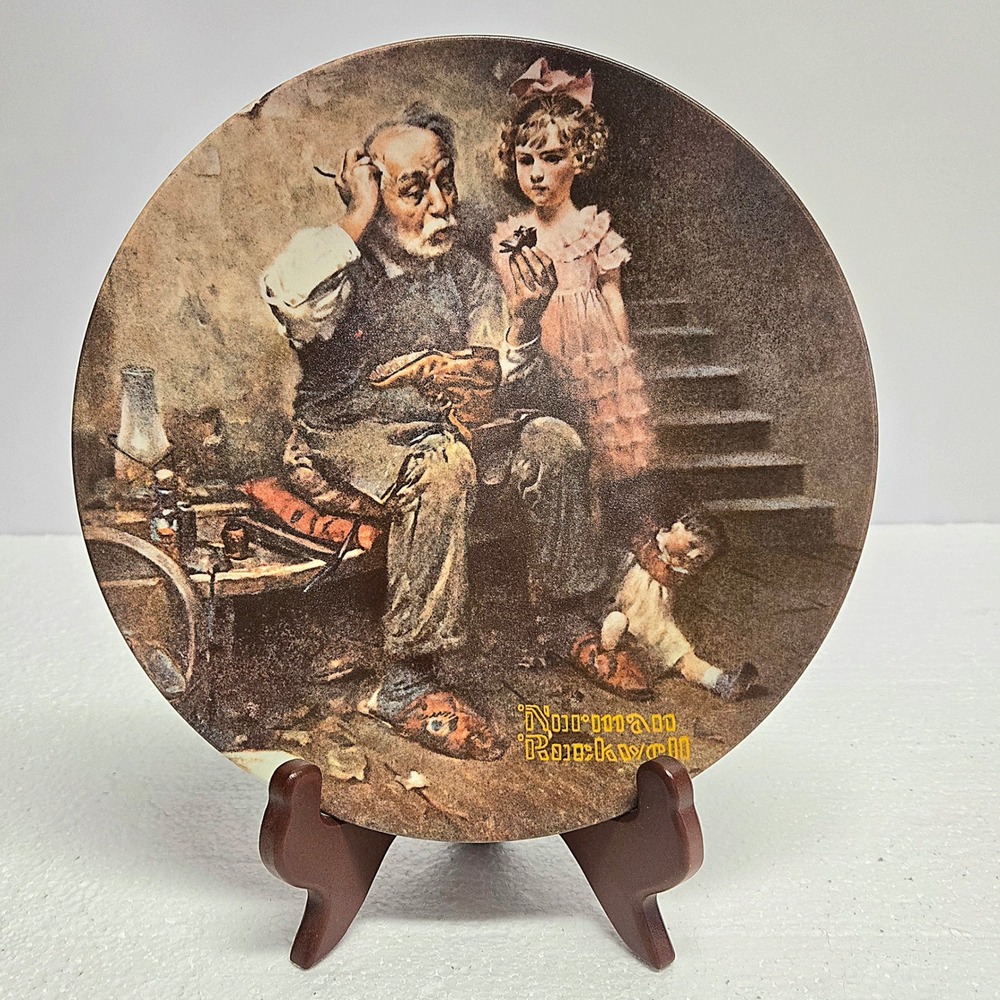 Norman Rockwell‎ The Cobbler Collector Plate Limited Edition Knowles 1979